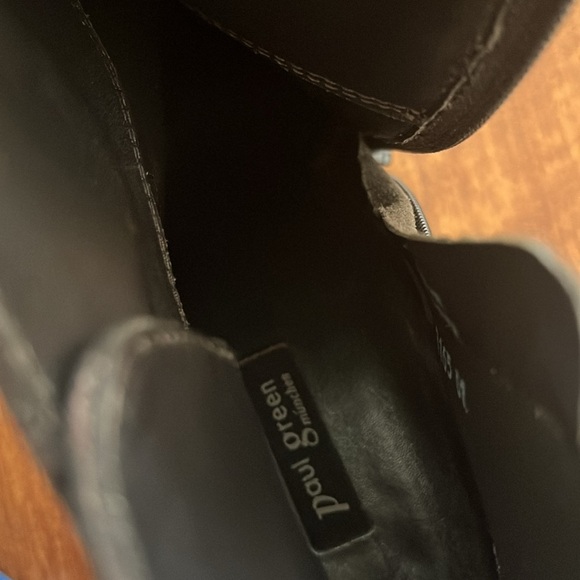 PAUL GREEN Rockin Bootie US 9 Brown Suede Metallic Zipper Ankle Boot Size 7.5 - Picture 11 of 11